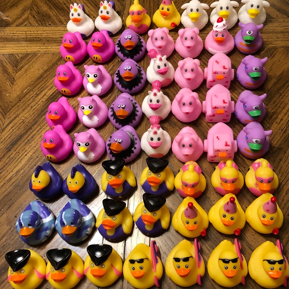$1 each duck. 80 total ducks for $80